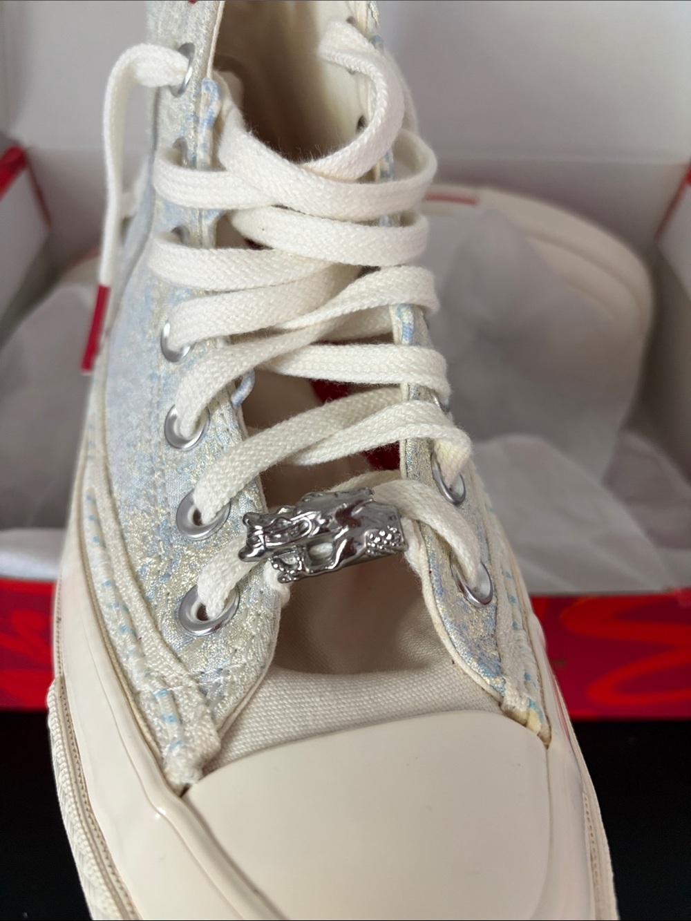 Limited-edition Converse Chuck 70 Double Lace High 'Year of the Dragon' Jan 2024 - Picture 4 of 7